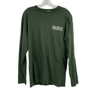 Wood Wood Green 100% Cotton Long Sleeve T-Shirt | Size M
